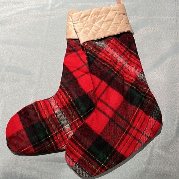 *SHIPS SAME DAY* Ralph Lauren Tartan Plaid Christmas Stocking - Picture 4 of 4